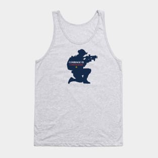 Courage is Contagious Military Tank Top